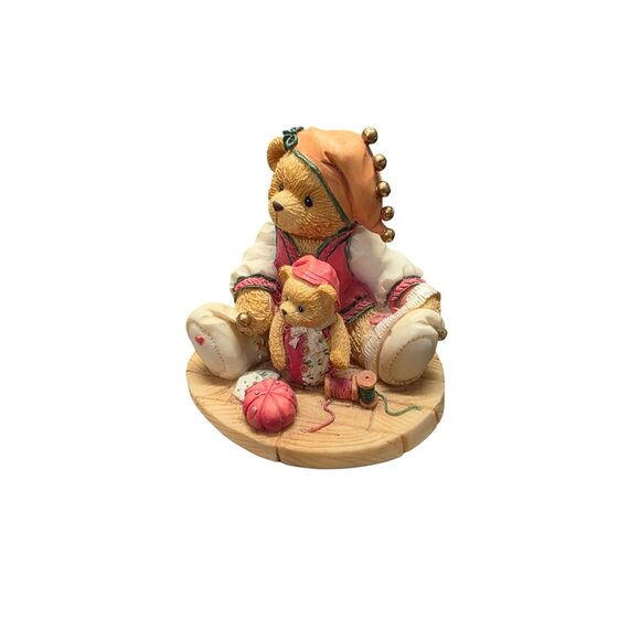 Cherished Teddies Bear Figurine 1995 Meri Handsewn Holidays Figurine - Picture 6 of 10